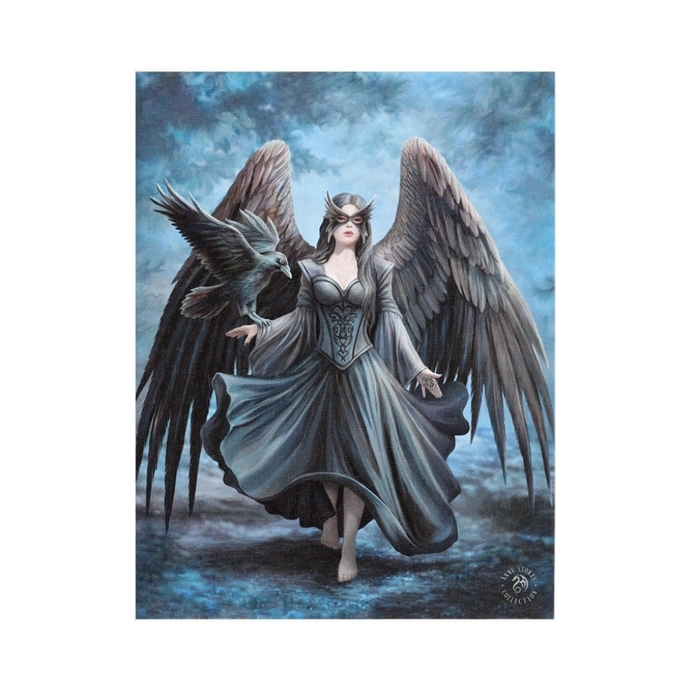 Raven Canvas Print - Anne Stokes Collection